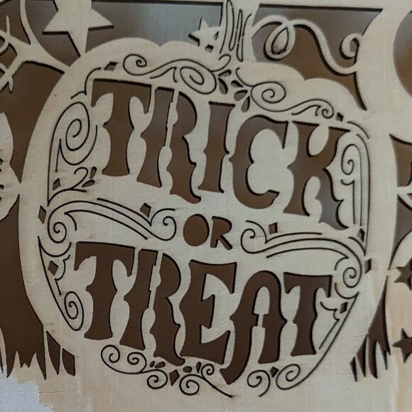 Michaels Other - NWT 'Trick or Treat' DIY LED Halloween Sign JOL Pumpkin Witch Cat Michaels Craft